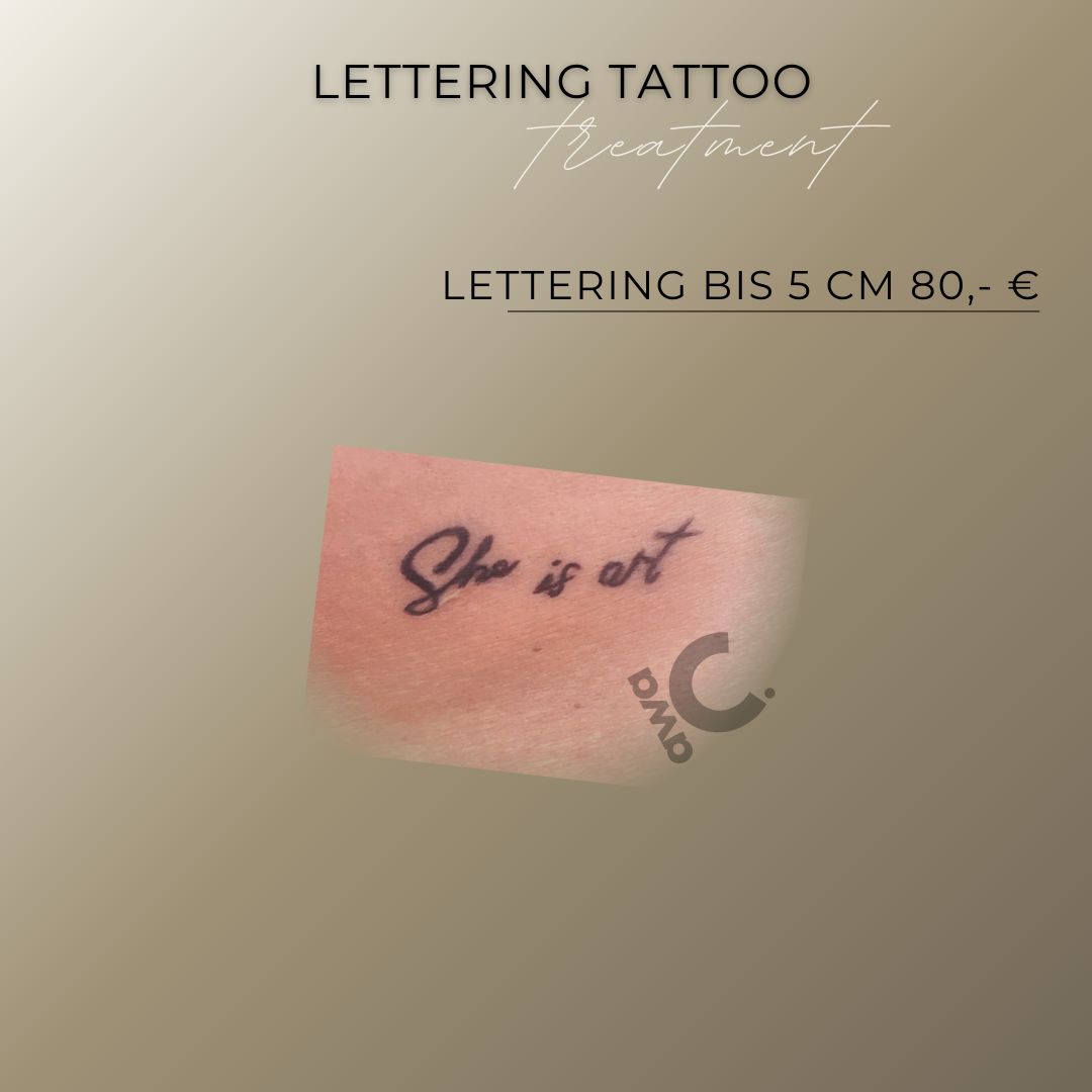 Ergebnis Lettering Tattoo in Grevenbroich