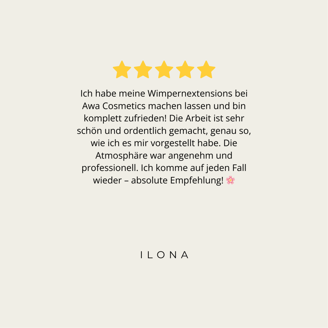 Feedback Wimpernverlängerung Volumen Look