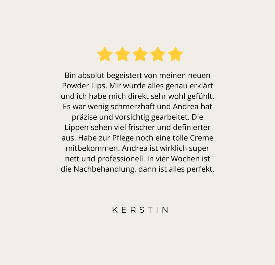Feedback Lippen PMU Lippenpigmentierung in Grevenbroich