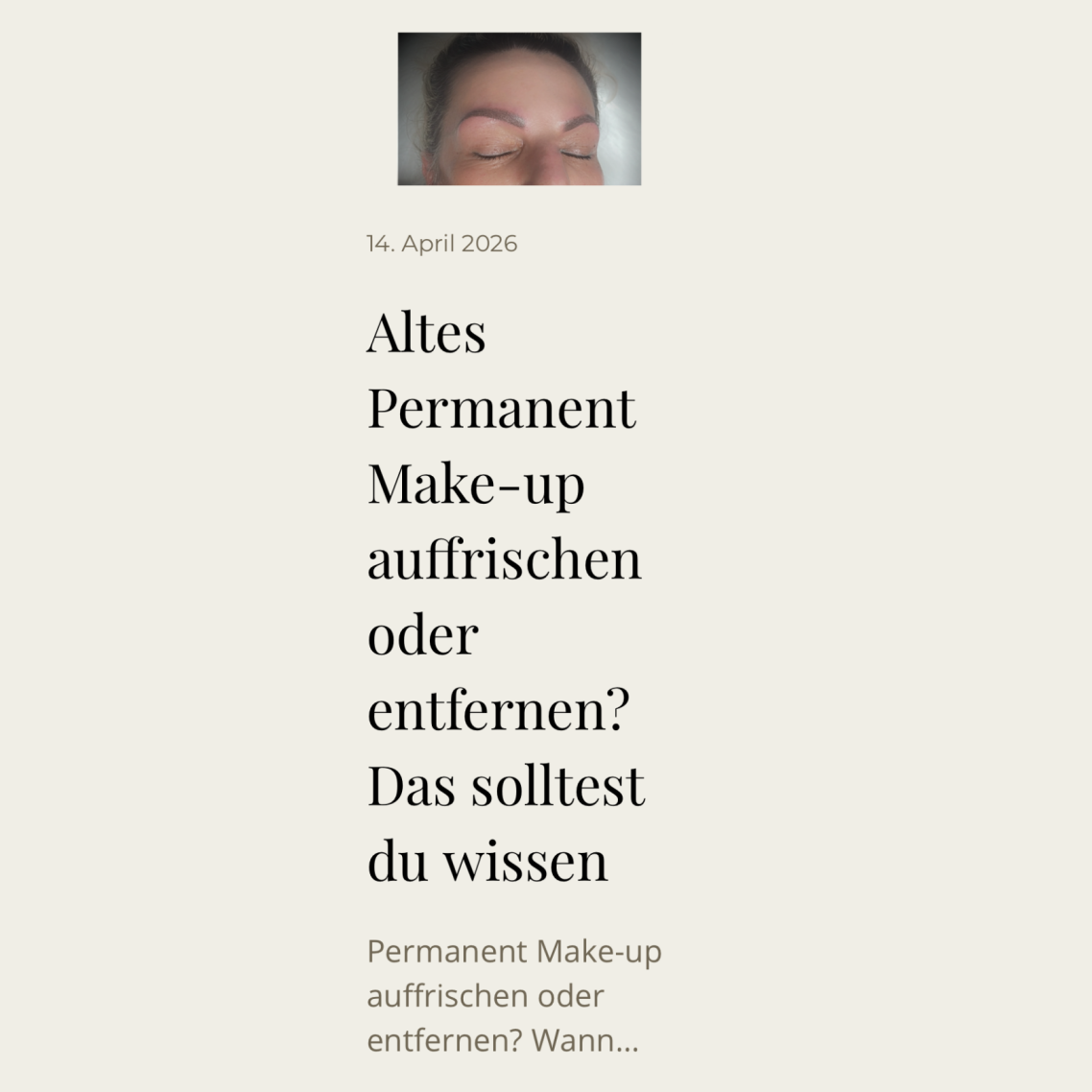 Altes PMU auffrischen oder entfernen?