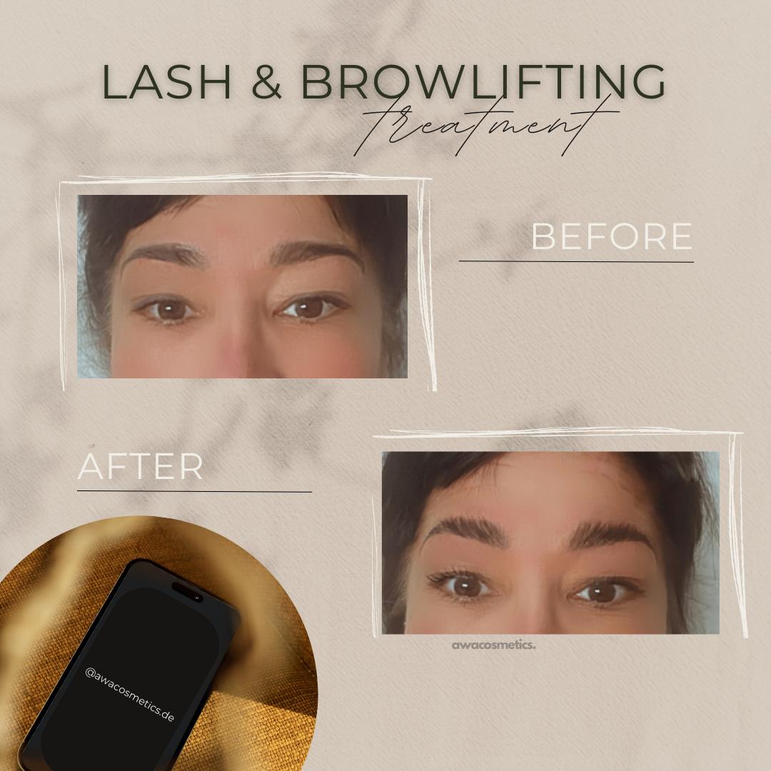 Browlifting bei störrischen Brauen awacosmetis