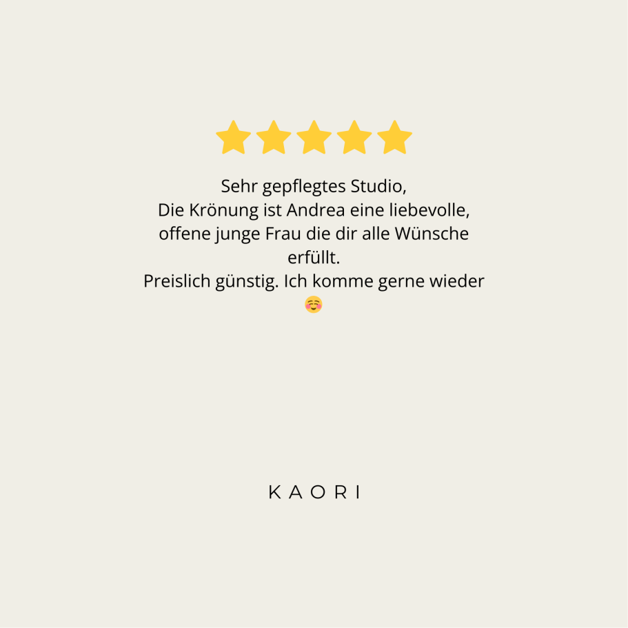 Feedback Wimpern in Grevenbroich