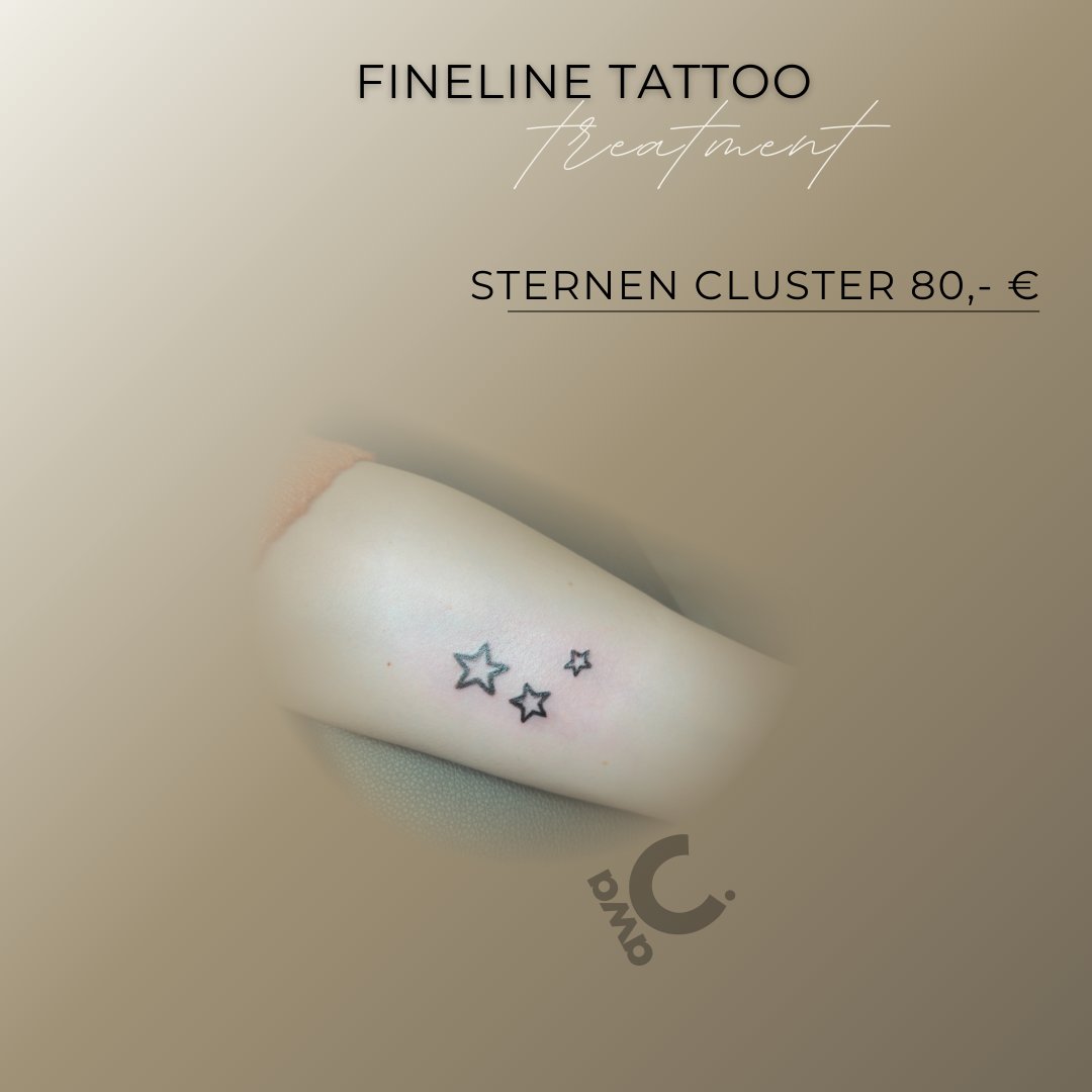 Kundenergebnis Fineline-Tattoo Sternencluster
