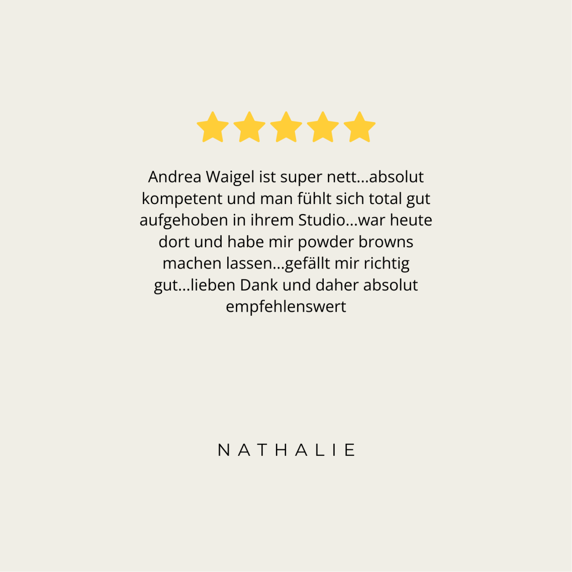 Feedback zu Powder Brows Augenbrauenpigmentierung in Grevenbroich im Rheinland
