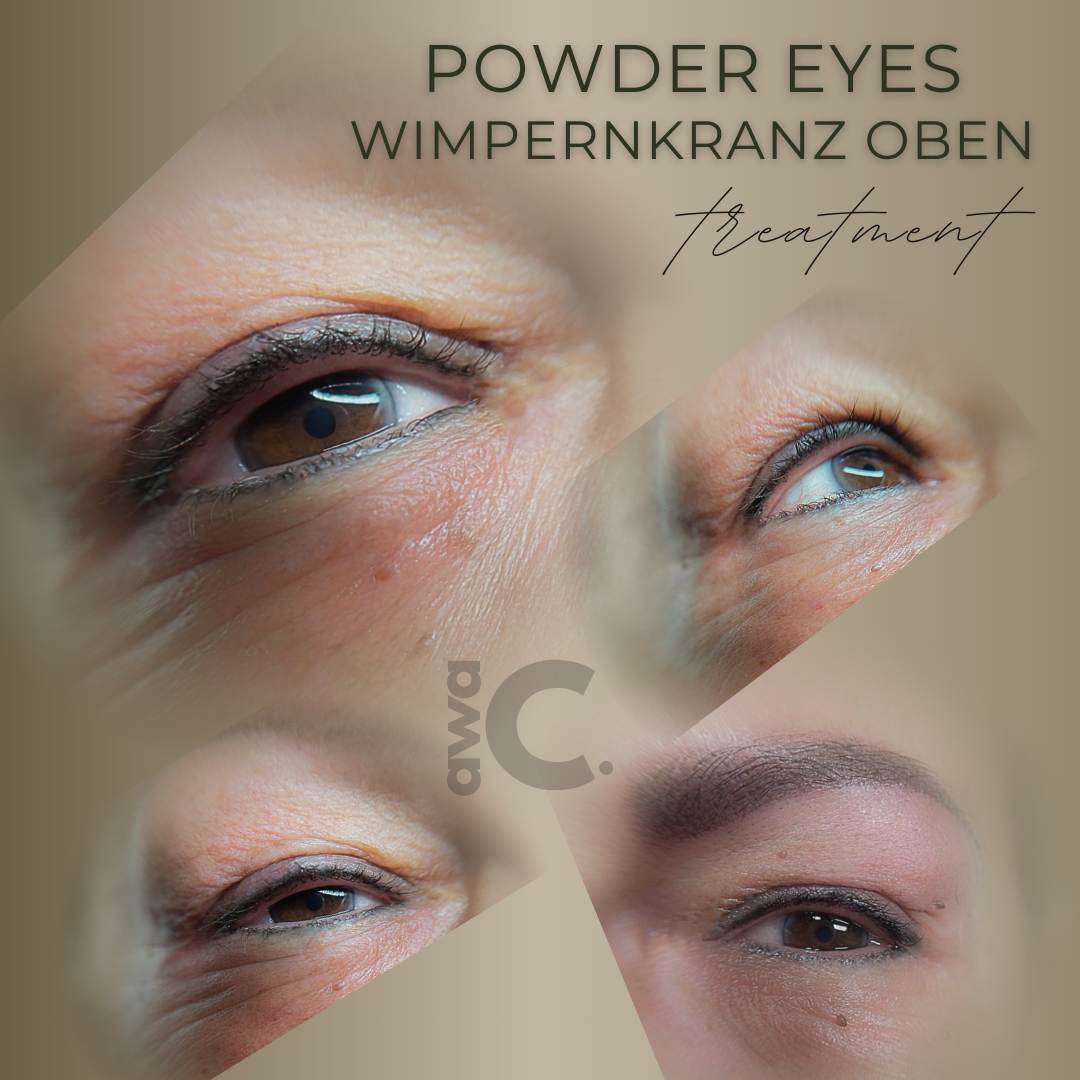 Wimpernkranzverdichtung Powder Eyes Permanenter Eyeliner